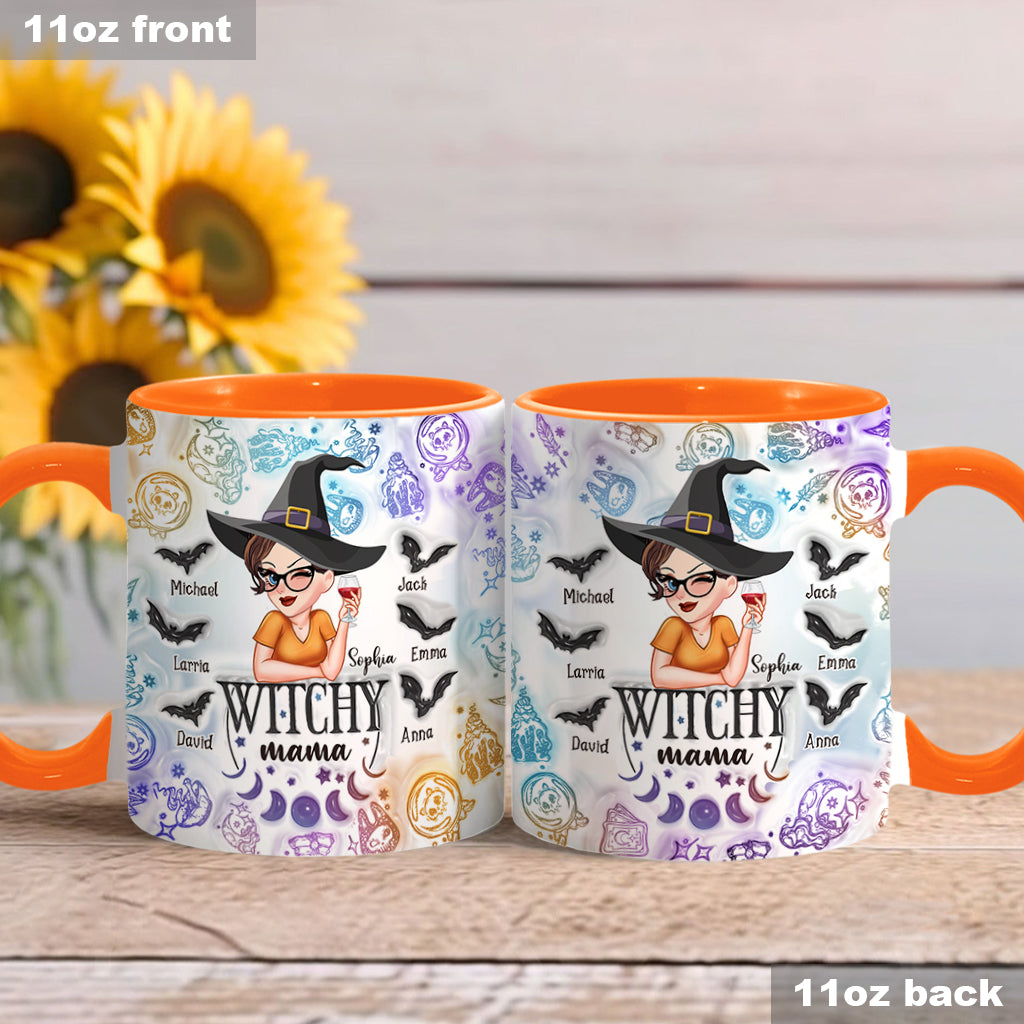Witchy Mama Grandma - Personalized Witch Accent Mug