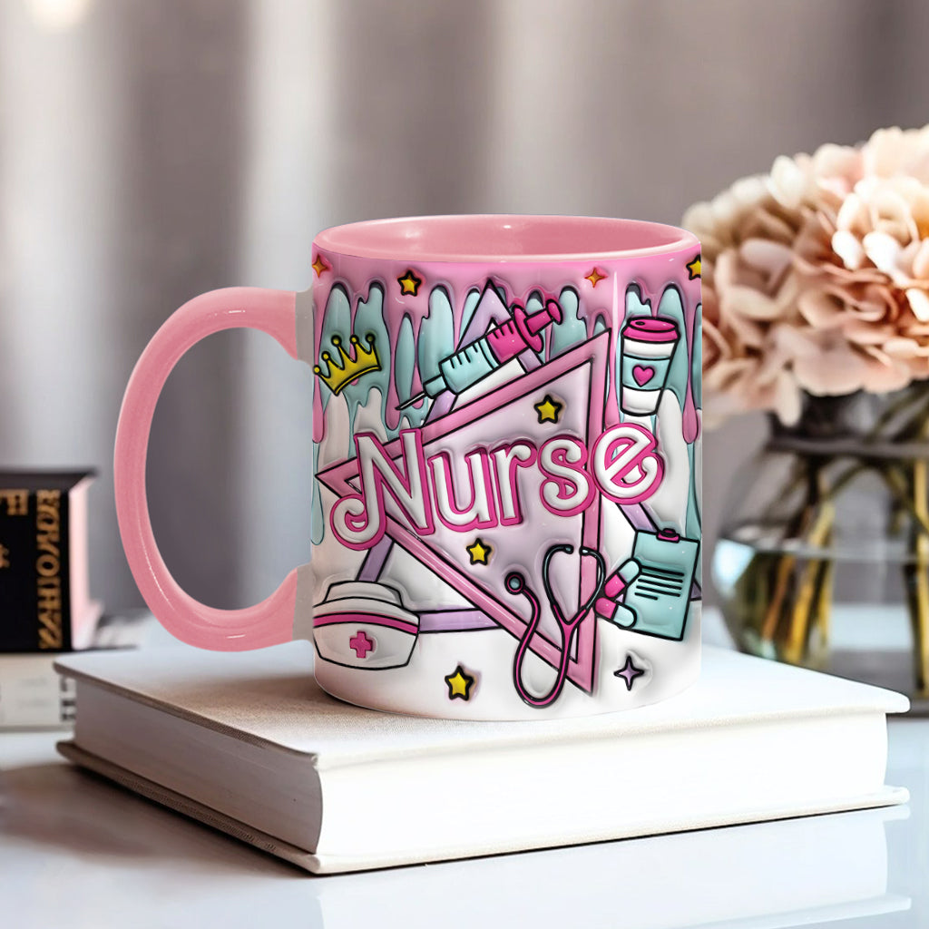 Proud Nurse - Personalized Nurse Accent Mug