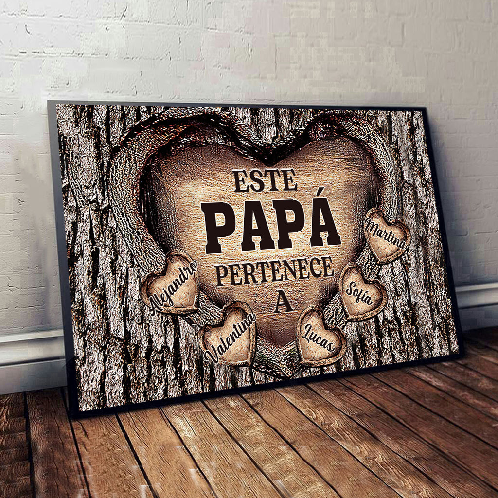 Para El Mejor Papá Del Mundo - Personalized Father Canvas And Poster