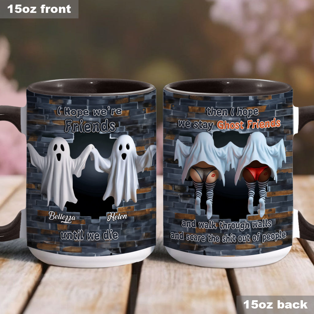 Ghost Friends - Personalized Bestie Accent Mug