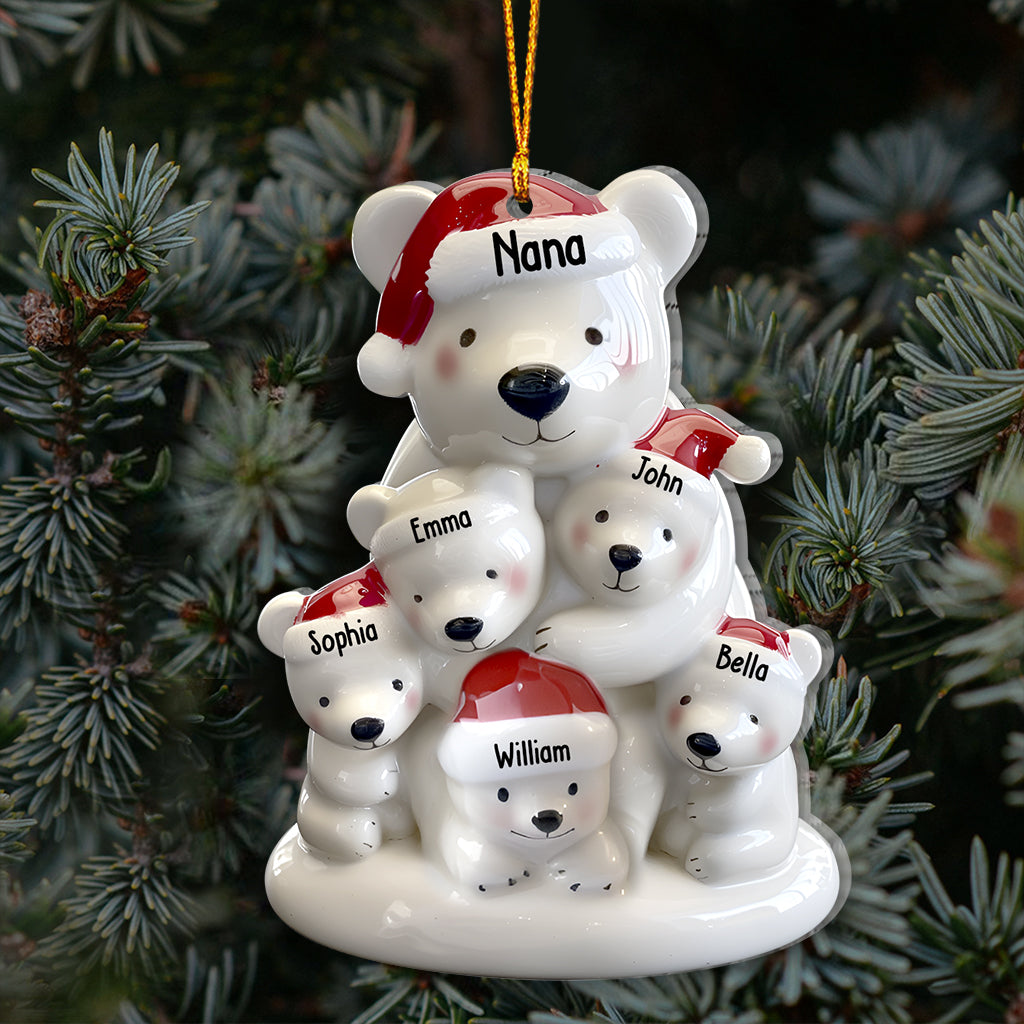 Nana Bear - Personalized Grandma Ornament