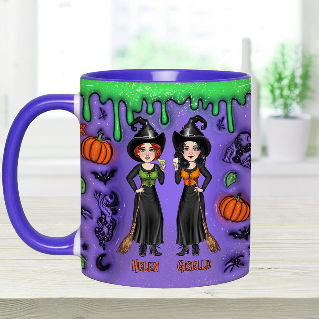 We're Not Sugar And Spice And Everything Nice - Personalized Bestie Accent Mug