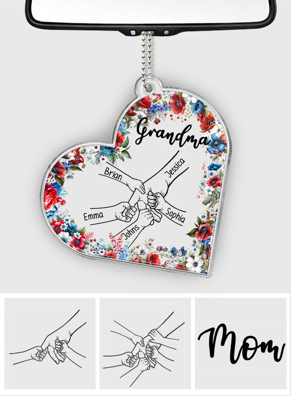 Grandma Life 4th Of July - Personalized Grandma Custom Shaped Car Ornament