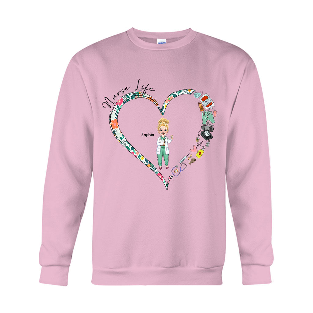 Nurse Life - Personalized Nurse T-shirt And Hoodie