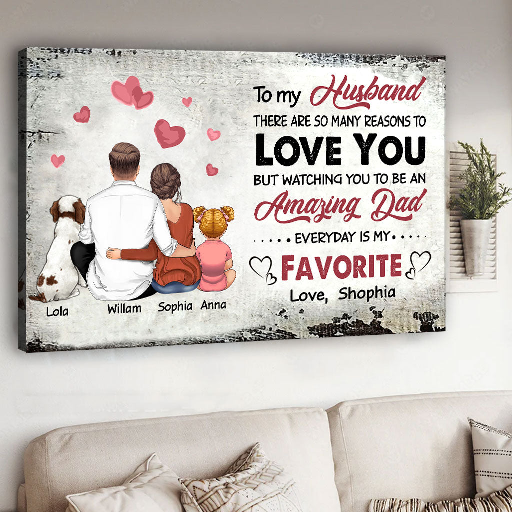 There Are So Many Reasons To Love You - Personalized Couple Canvas And Poster