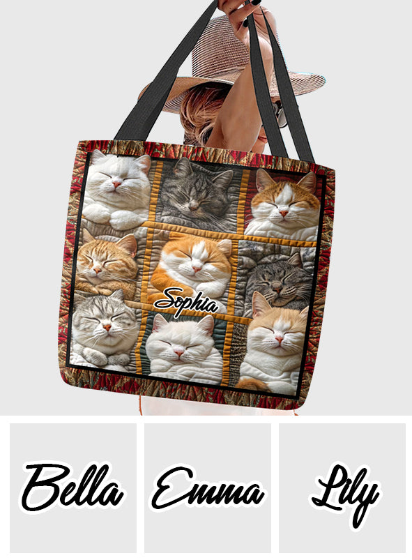Cute Cats - Personalized Cat Tote Bag