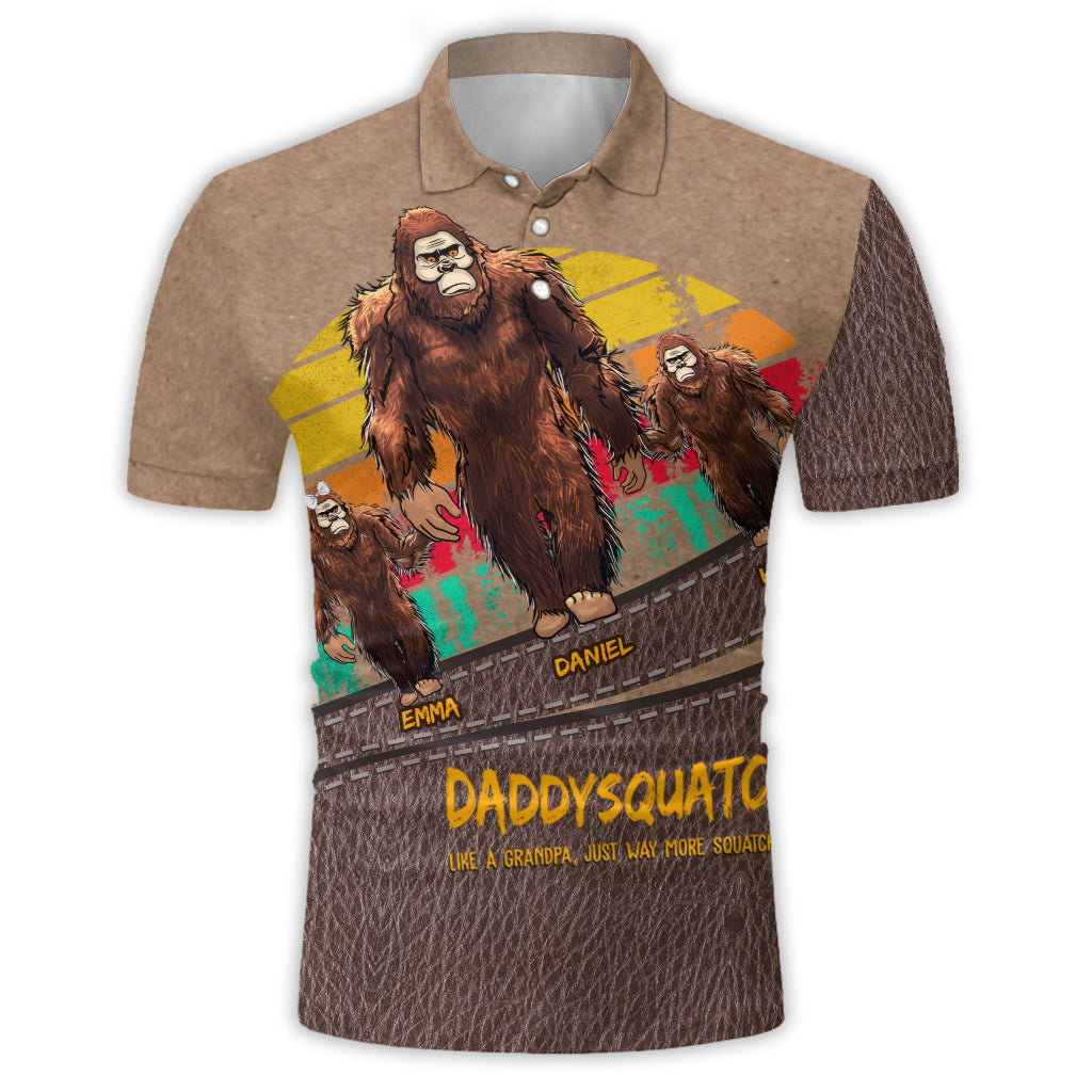 Dadsquatch - Personalized Father Polo Shirt