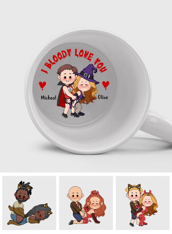 I Bloody With You - Personalized Couple Hidden Message Mug