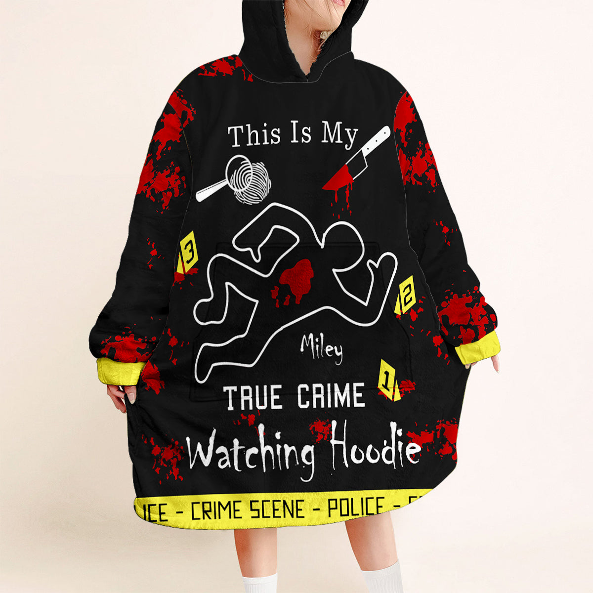 This Is My True Crime Watching Hoodie - Personalized Blanket Hoodie