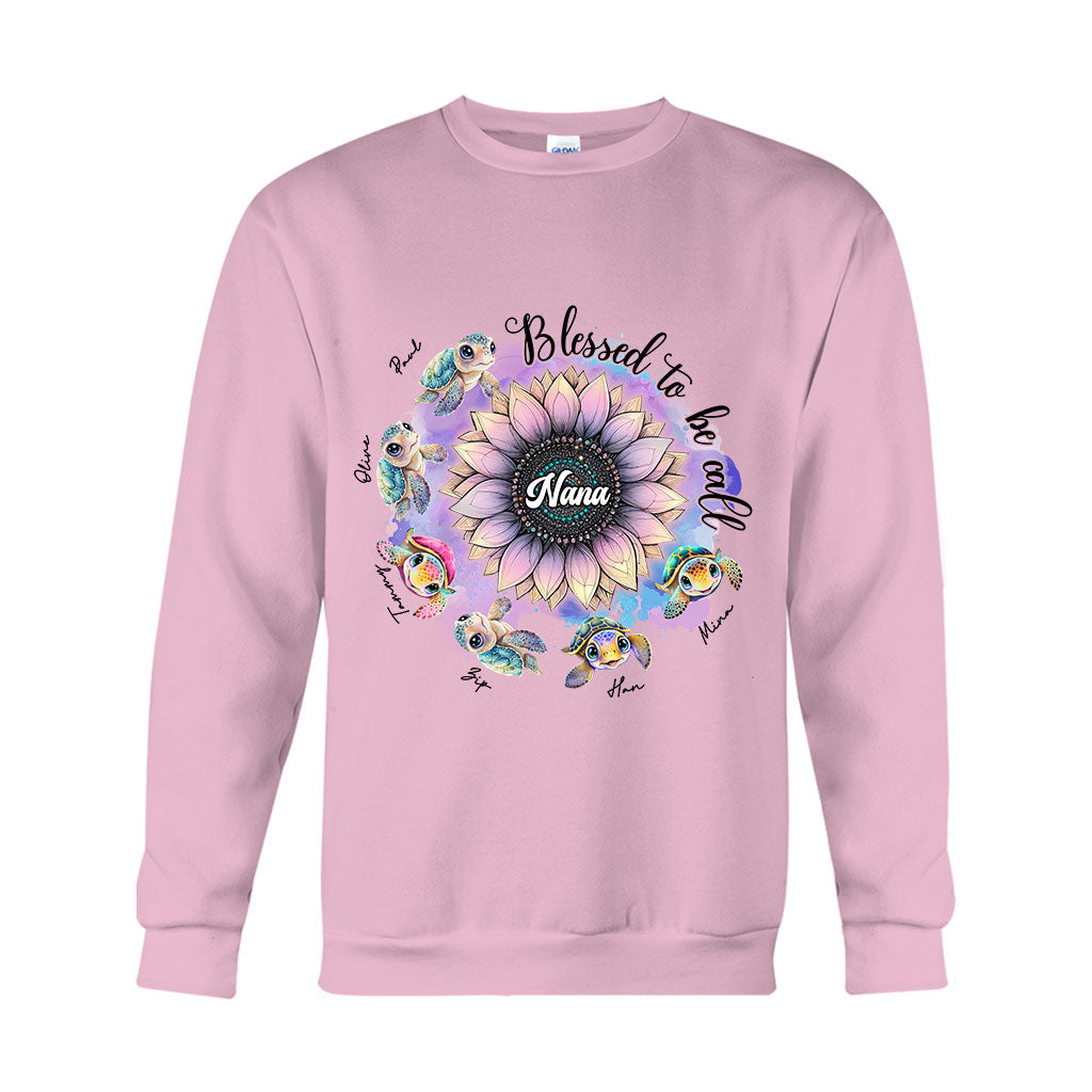 Blessed To Be Called Nana Any Title - Personalized Grandma T-shirt And Hoodie