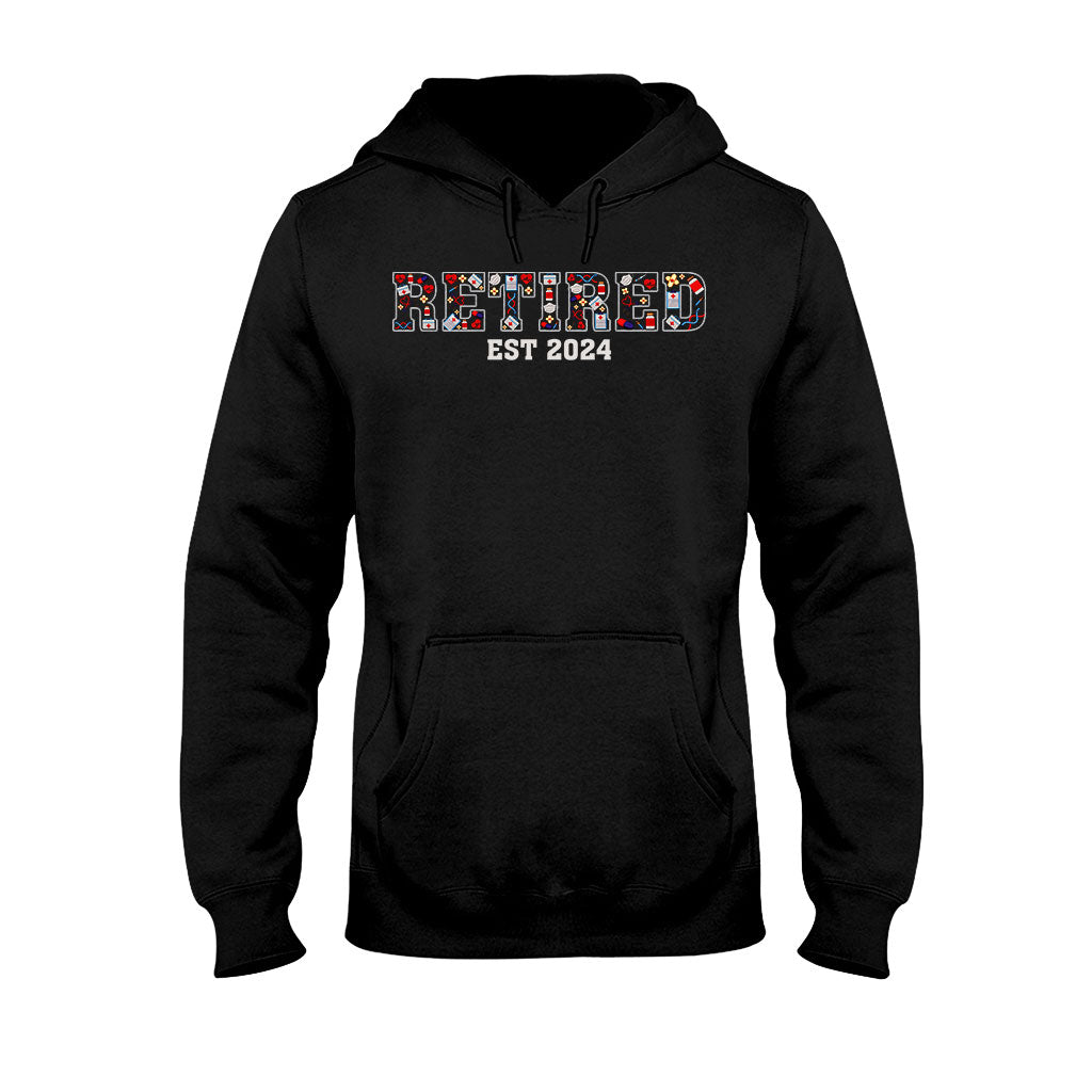 Retired Nurse Since - Personalized Nurse T-shirt And Hoodie