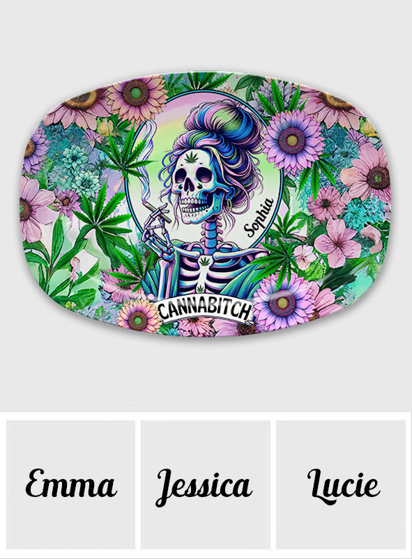 Cannabitch - Assiette à cannabis personnalisée