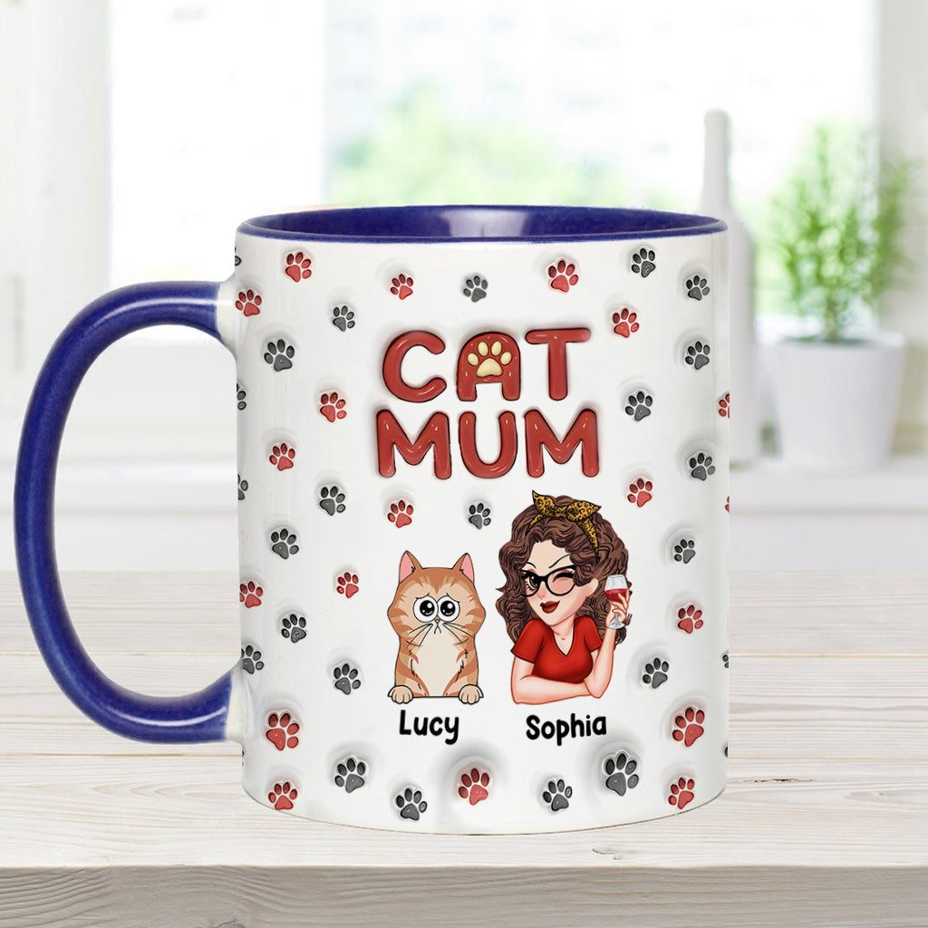 Fur Mama - Personalized Cat Accent Mug