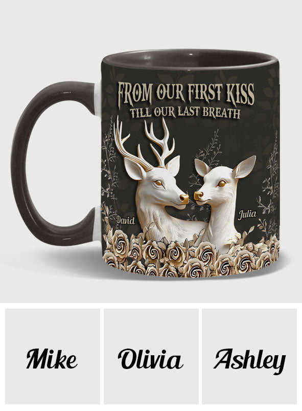Bis zum letzten Atemzug – Personalisierte Tasse mit Jagdmotiv