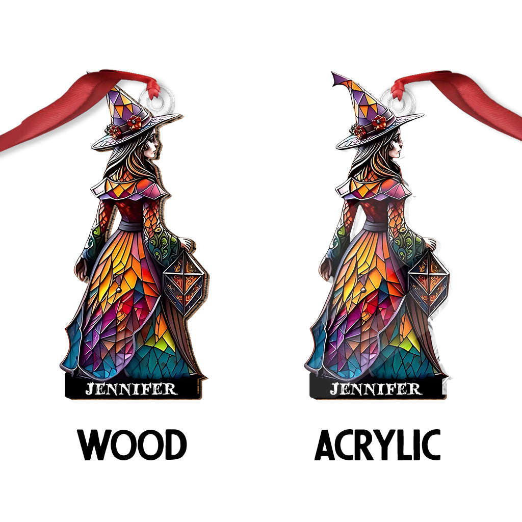 Beautiful Witch - Personalized Witch Custom Shaped Ornament