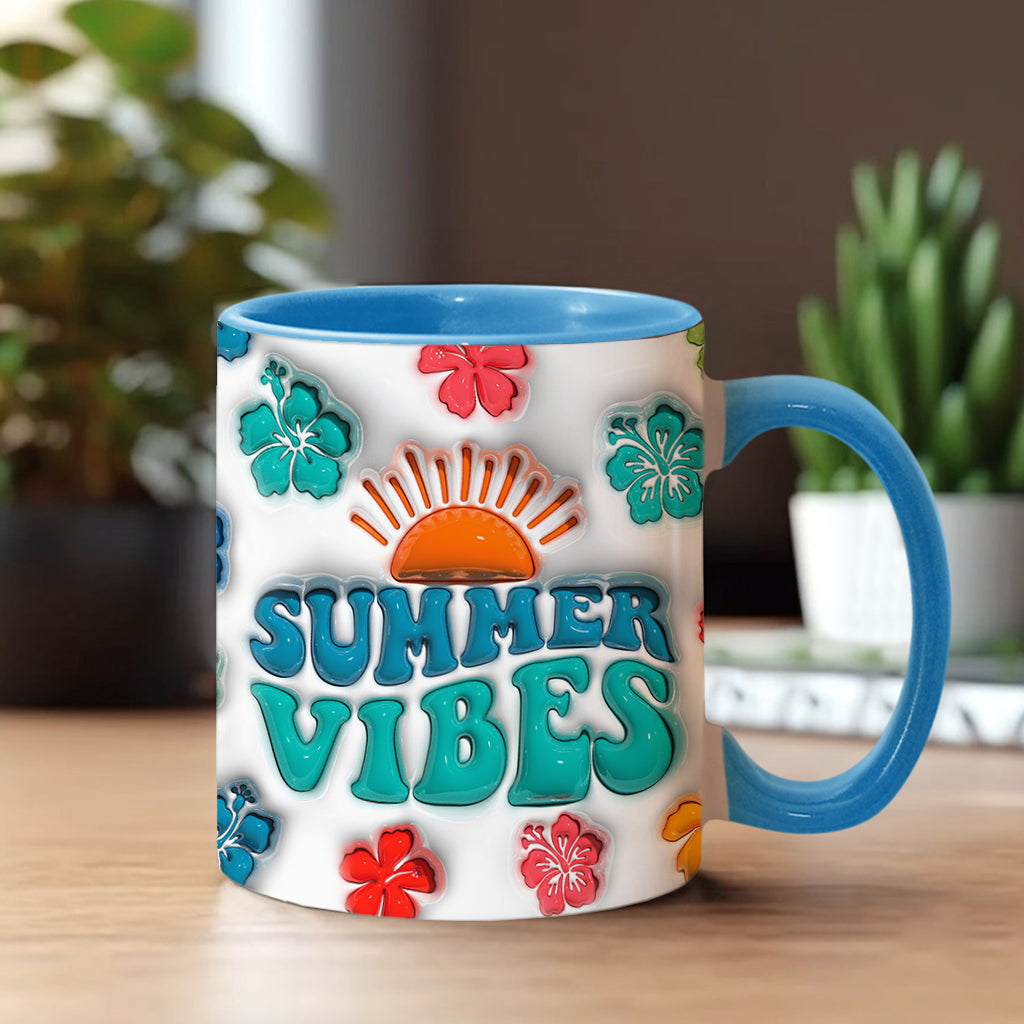 Summer Vibes - Personalized Sea Lover Accent Mug