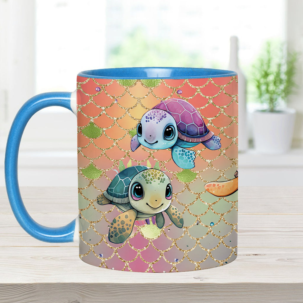 Cute Turtles - Personalized Turtle Accent Mug