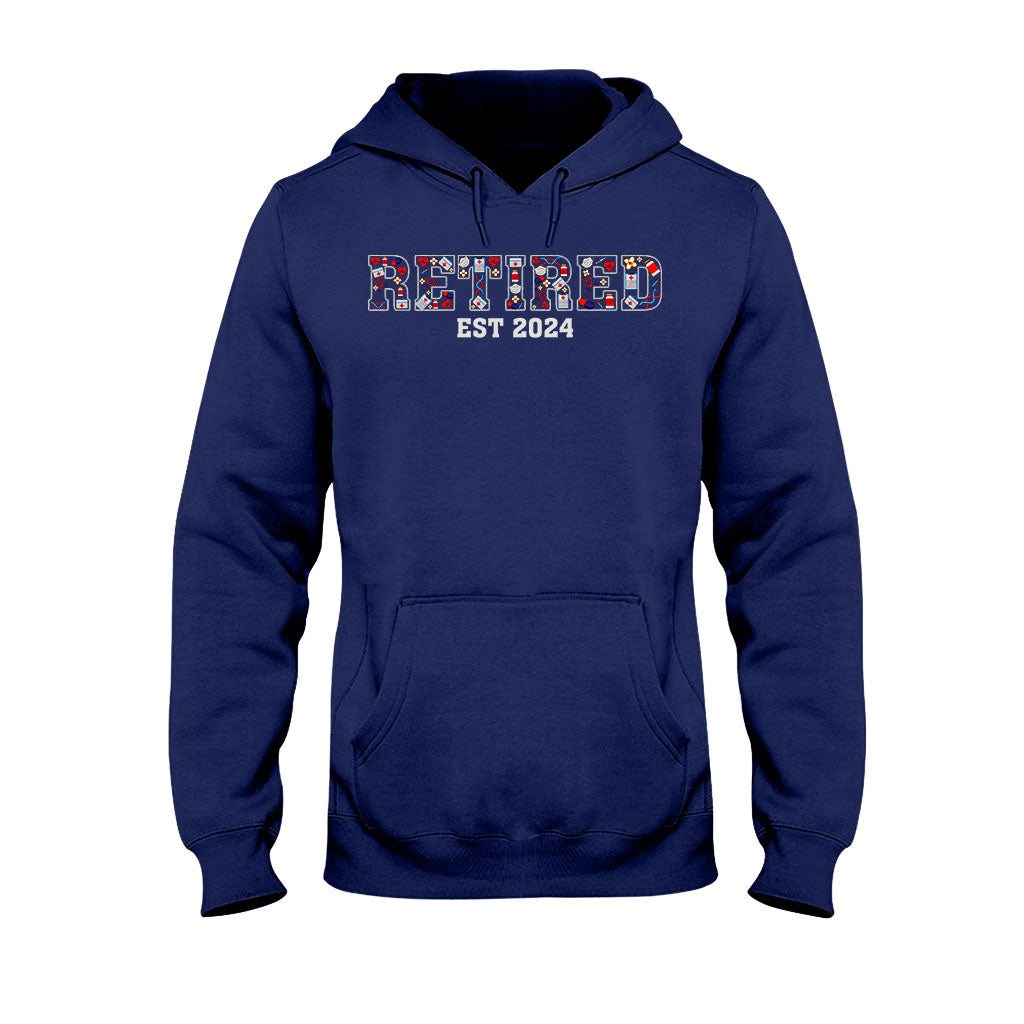 Retired Nurse Since - Personalized Nurse T-shirt And Hoodie