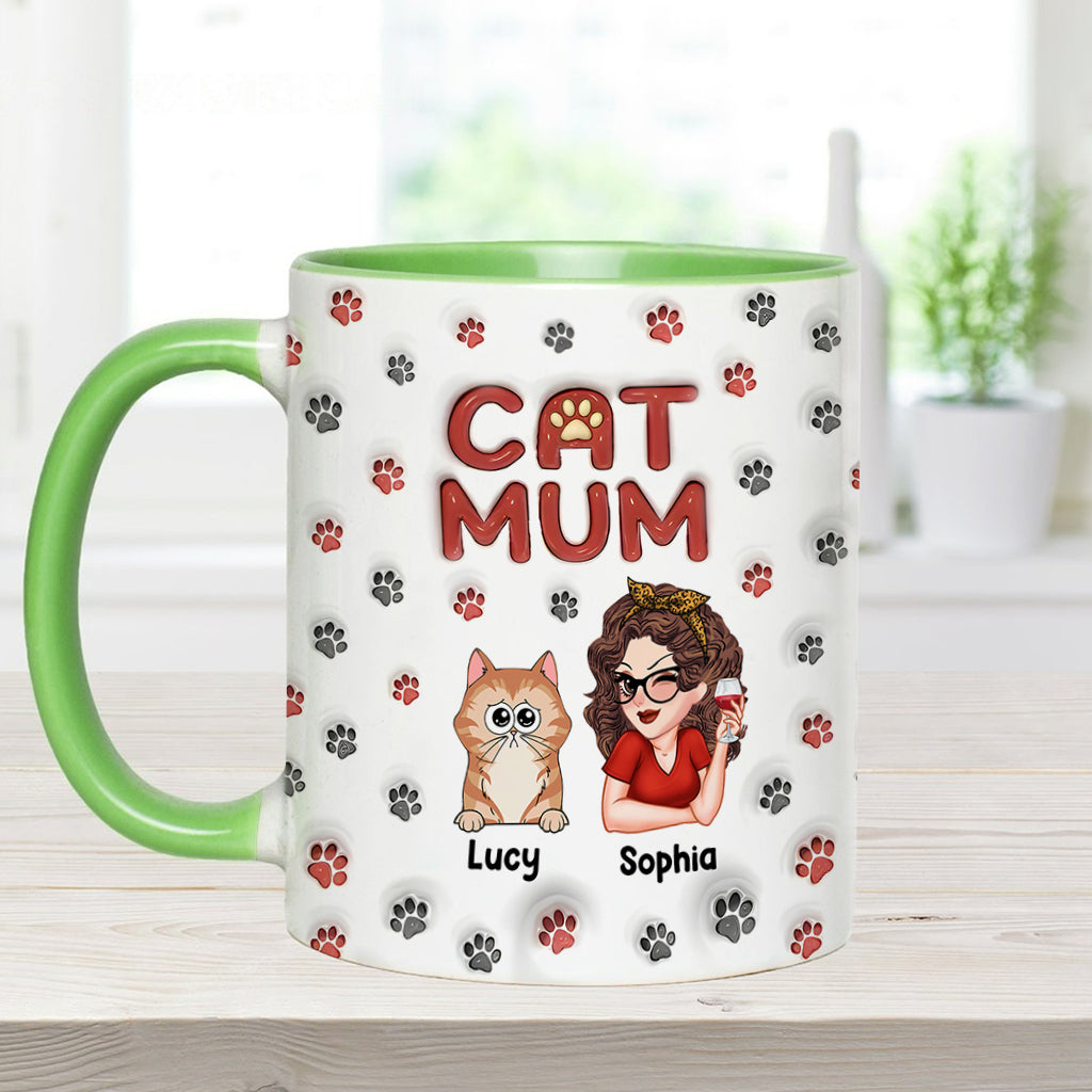 Fur Mama - Personalized Cat Accent Mug