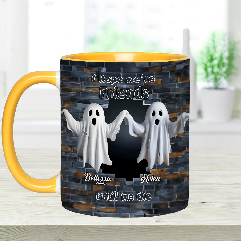 Ghost Friends - Personalized Bestie Accent Mug