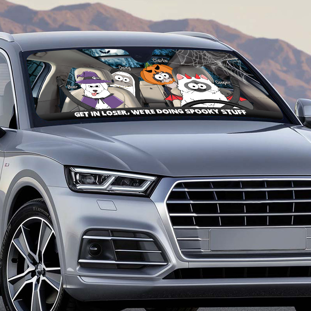Spooky Stuff - Personalized Dog Car Sunshade