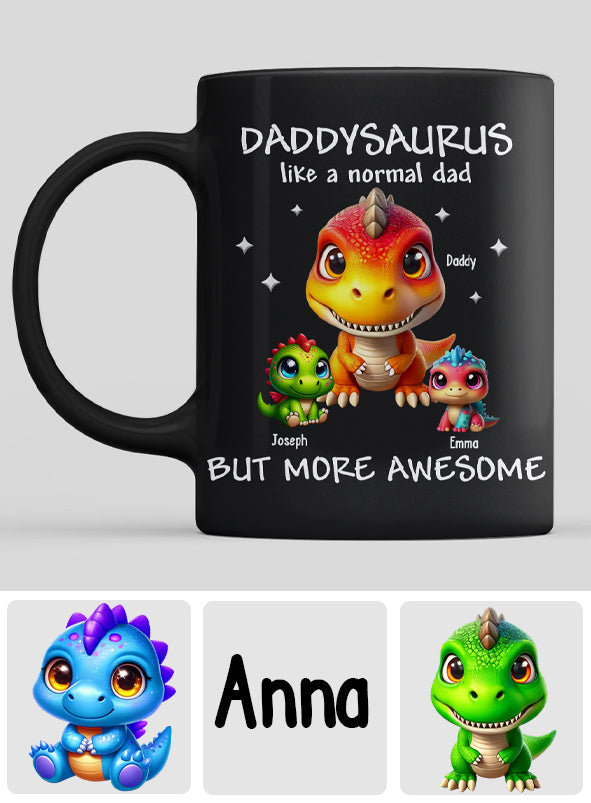 Daddysaurus Grandpasaurus 3D Dinosaurs - Personalized Father Mug