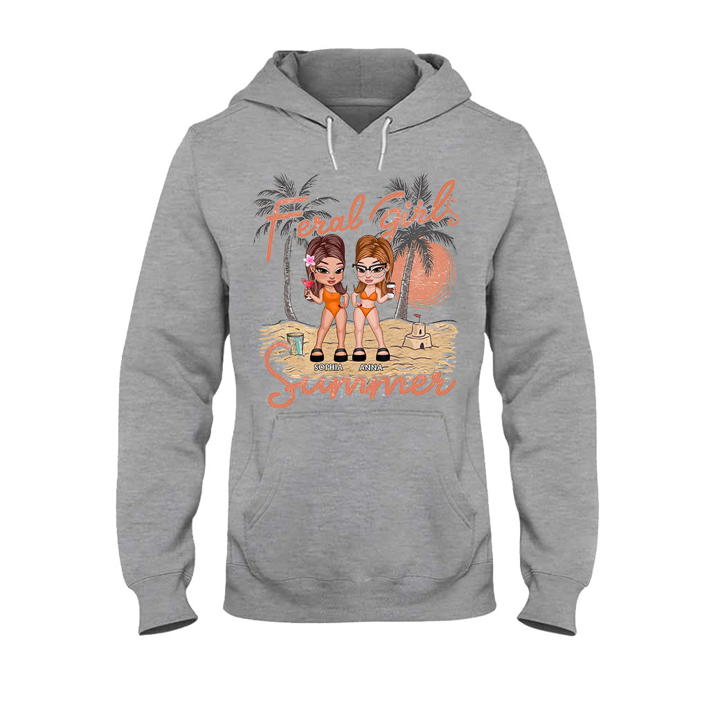 Feral Girls Summer - Personalized Bestie T-shirt And Hoodie