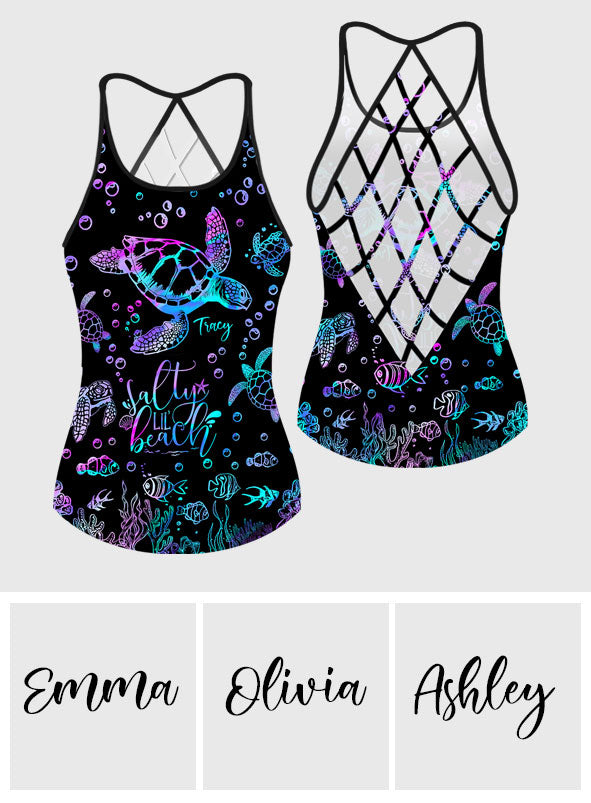 Sea Turtles - Personalized Turtle Cross Tank Top