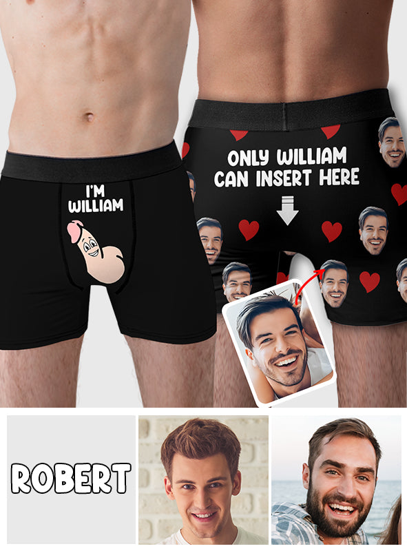 Seul vous pouvez l'insérer - Boxers pour hommes personnalisés de soutien LGBT