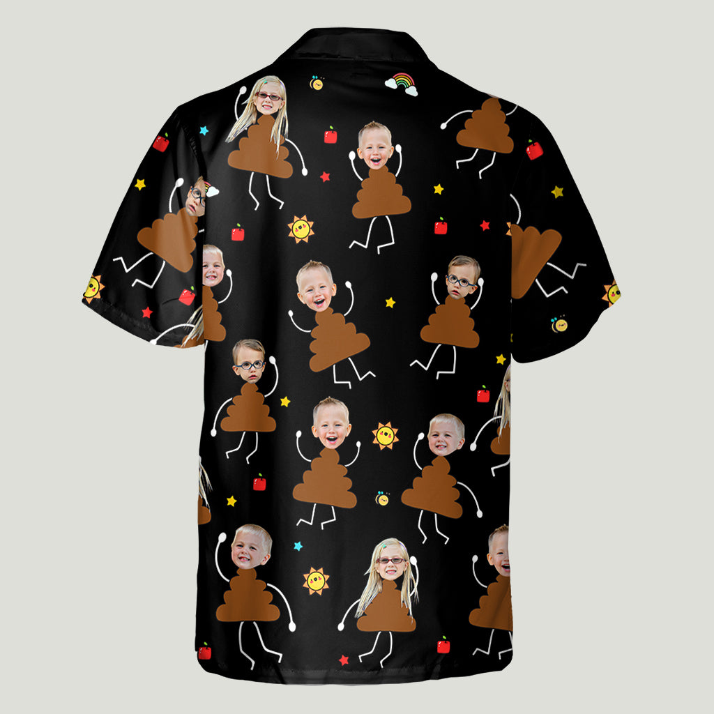 Grandpa's Little Shit - Personalized Grandpa Hawaiian Shirt