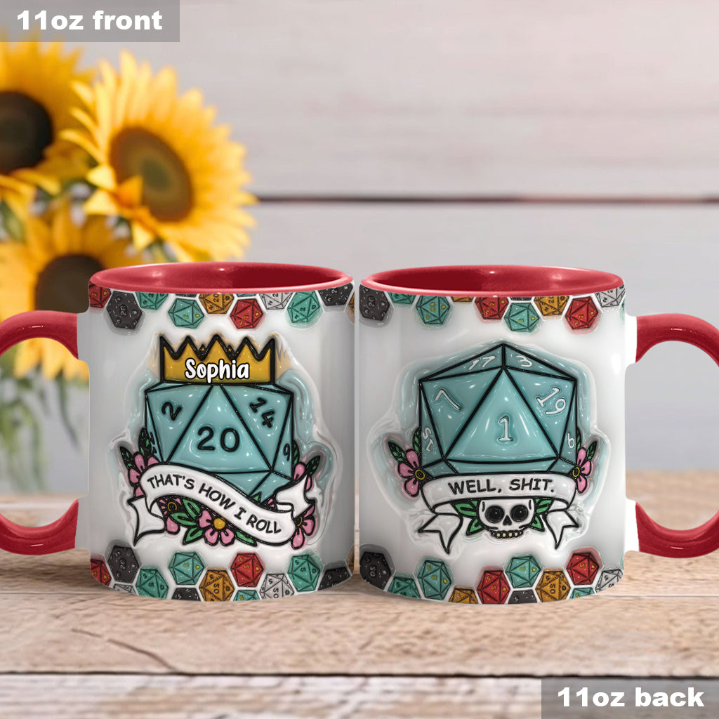 That's How I Roll - Personalized RPG Accent Mug