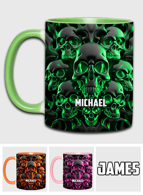 Melted Skull - Personalized Skull Accent Mug