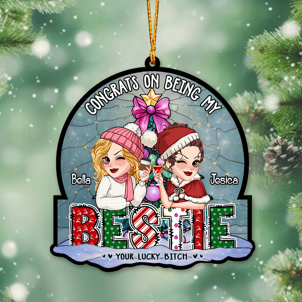 We Are More Than Friends We Are Like A Really Small Gang - Personalized Bestie Custom Shaped Ornament