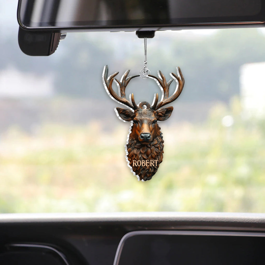 Stunning Deer - Personalized Hunting Car Ornament