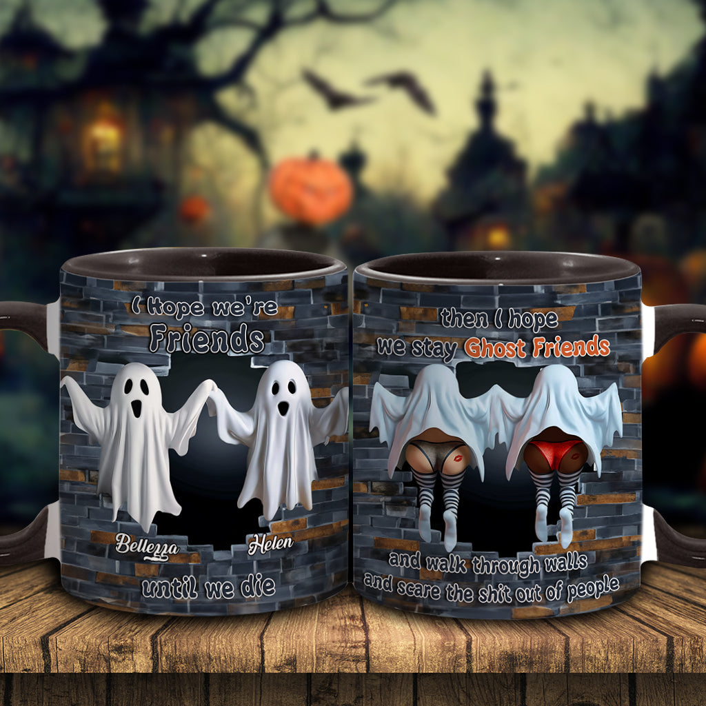 Ghost Friends - Personalized Bestie Accent Mug