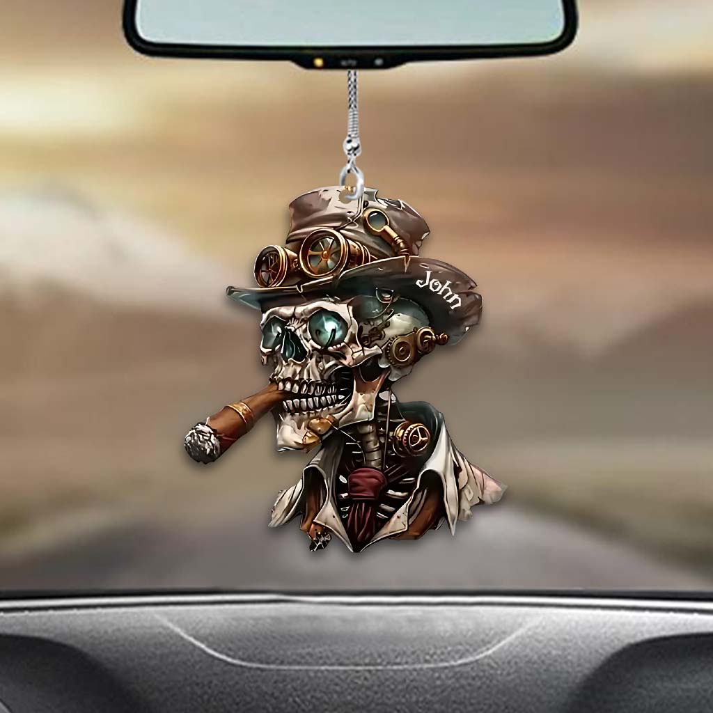 Spooky Skull - Personalized Skull Car Ornament