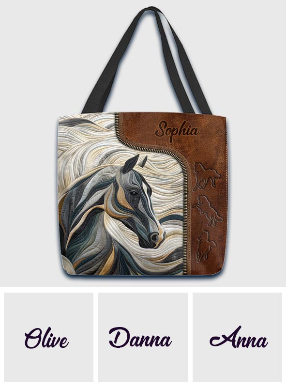 Beautiful Horse - Personalized Horse Tote Bag