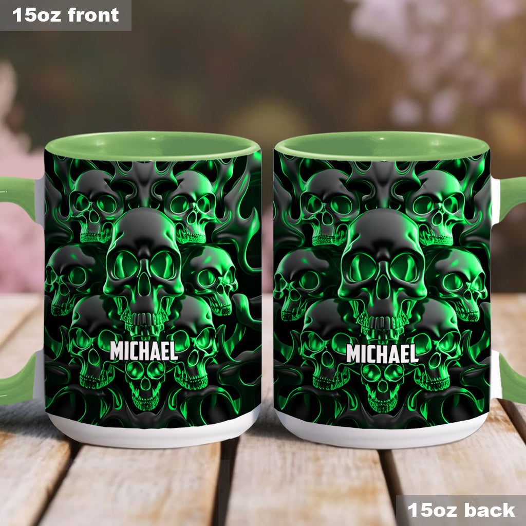 Melted Skull - Personalized Skull Accent Mug