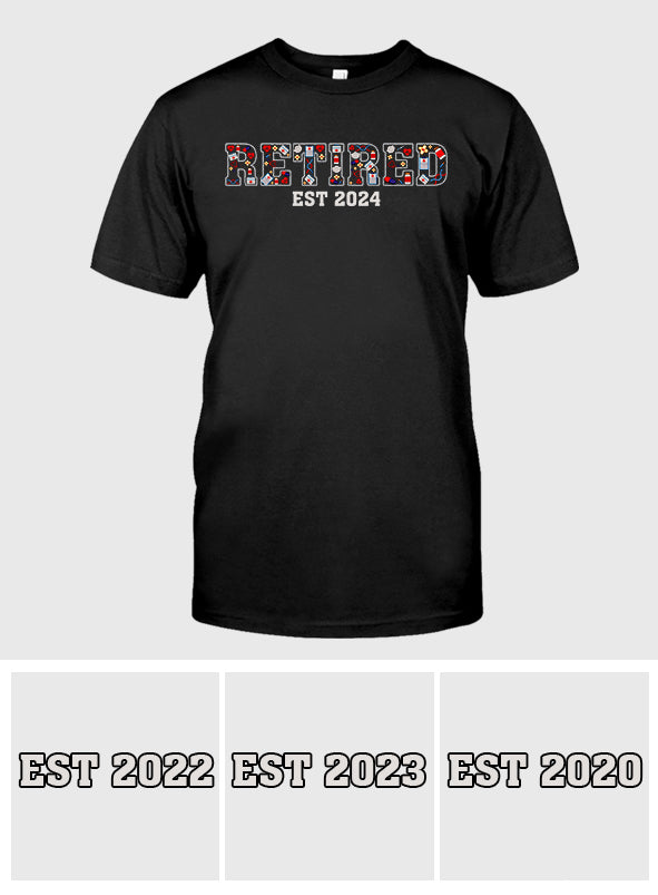 Retired Nurse Since - Personalized Nurse T-shirt And Hoodie
