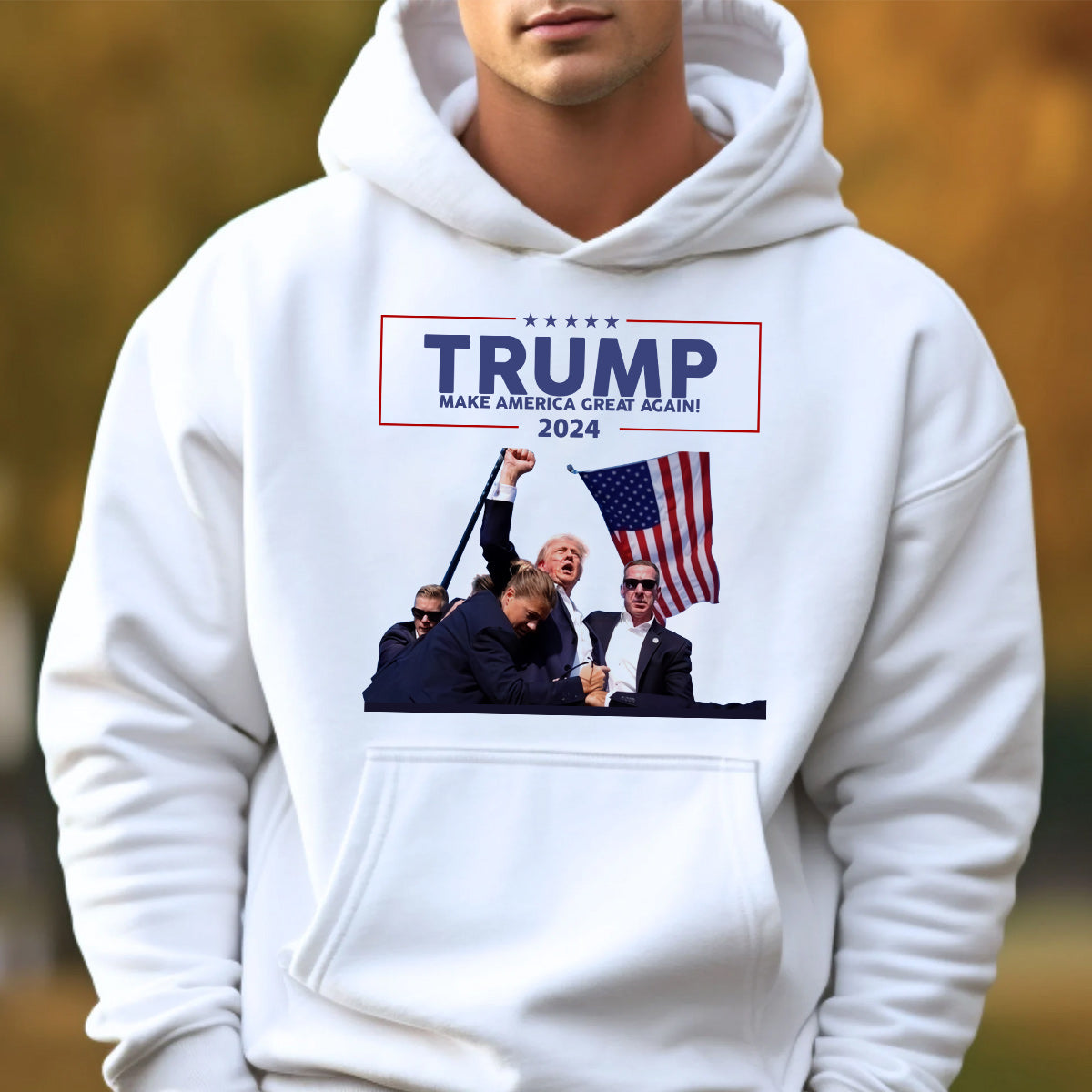 „United We Stand“-Shirt, „Never Surrender“-Shirt, „Fight For America“-T-Shirt, „2024 Rally“-Shirt, „Fight Fight Fight“-Shirt (T-Shirt & Hoodie)