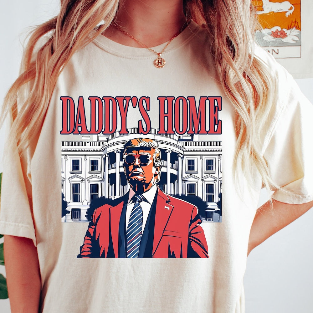 „Daddy's Home“-Shirt, „White House Trump 2024“-Shirt, „Get Losers“-Shirt, „4th of July“-Shirt, Trump-Sweatshirt, Republikanisches Sweatshirt, Politisches Sweatshirt, T-Shirt & Hoodie
