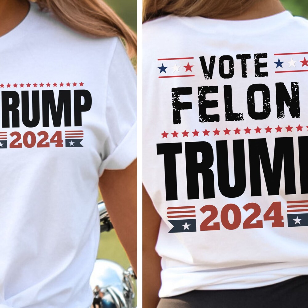 Votez pour un criminel en 2024, T-shirt Trump 2024, Président condamné, Cadeau républicain, T-shirt électoral, T-shirt républicain, T-shirt et sweat à capuche politiques humoristiques
