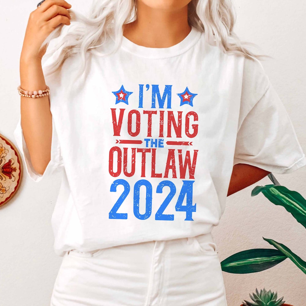 Ich wähle die Outlaw-Farben – T-Shirt, Wahl 2024, „Make America Great Again“-Shirt, Lustiges politisches Shirt, Sarkastisches Grafik-T-Shirt & Hoodie