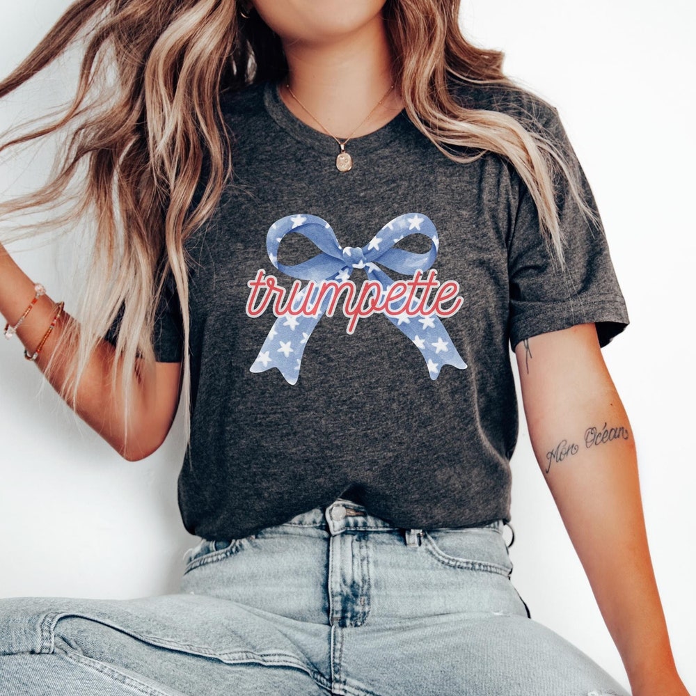 Trump Girl Coquette Shirt, Trumpette Shirt, Retro 4th of July Shirt, Partnerlook-Shirt für Mutter und Tochter, süßes und lustiges Wahl-Shirt & Hoodie