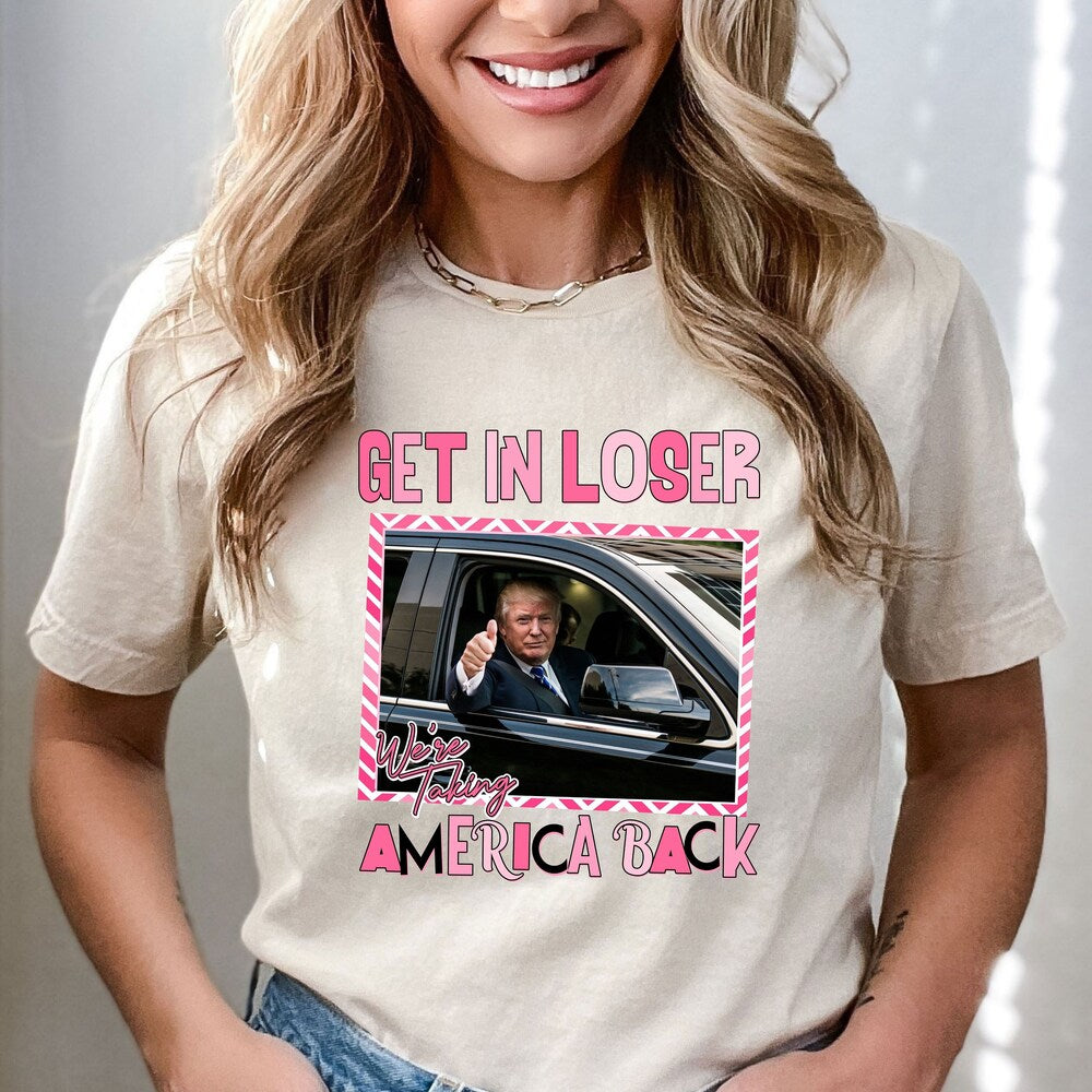 T-shirt « Montez, les nuls, on reprend l'Amérique ! », T-shirt sarcastique Trump, T-shirt « Trump 'Merica », Cadeau républicain, T-shirt du 4 juillet, T-shirt et sweat à capuche patriotiques