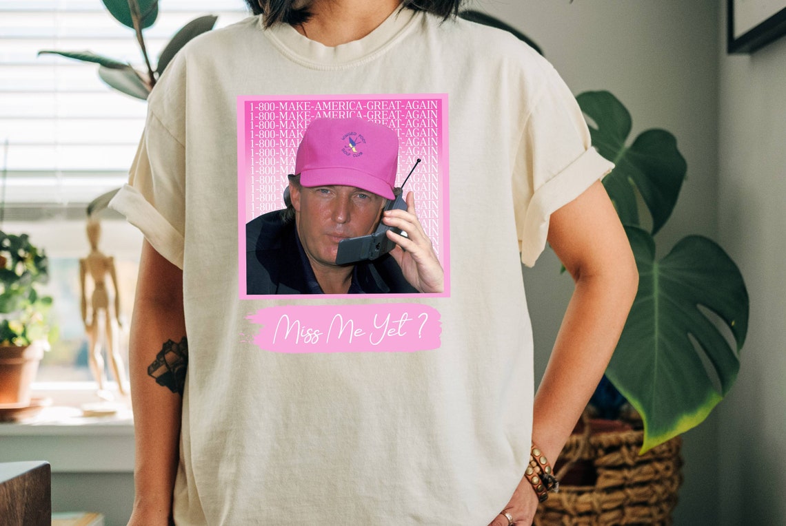 T-shirt « Tu me manques déjà ? », T-shirt « Make America Great Again », T-shirt « Trump pour les amateurs de golf », T-shirt « Trump 2024 », T-shirt humoristique « Trump », T-shirt et sweat à capuche pour fille républicaine