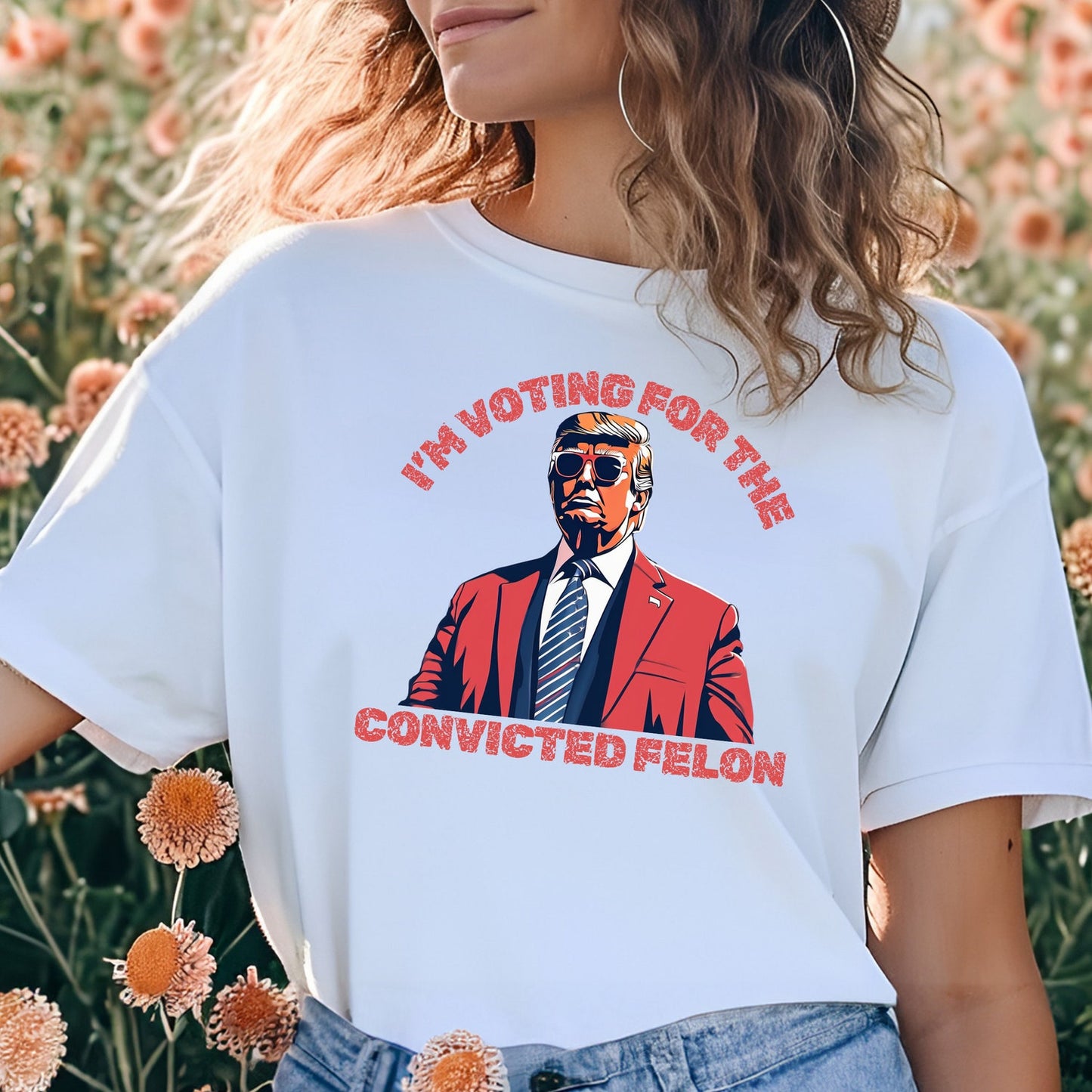 Trump-Shirt, T-Shirt mit dem Aufdruck „Vorbestrafter Donald Trump – Präsident“, Republikanisches T-Shirt, Wahl-Shirt, MAGA-Shirt 2024, Trump-Wahl-MAGA-Shirt, Pro-Amerika-T-Shirt & Hoodie