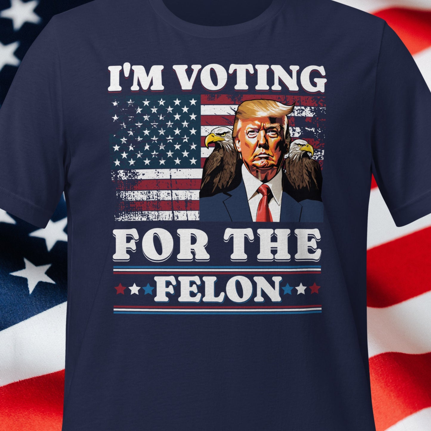 Trump 2024 T-Shirt, Ich wähle den FeI0n Trump Adler-Shirt, Wahl für Trump 2024, Solidarität mit Trump-Shirt, Amerika zurückerobern, MAGA-Shirts T-Shirt & Hoodie