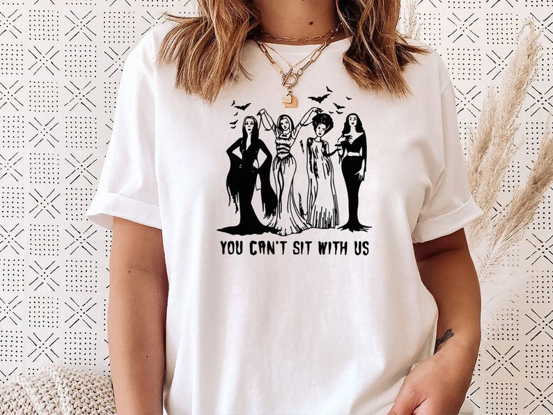 Tu ne peux pas t'asseoir avec nous - T-shirt et sweat à capuche Halloween 0924