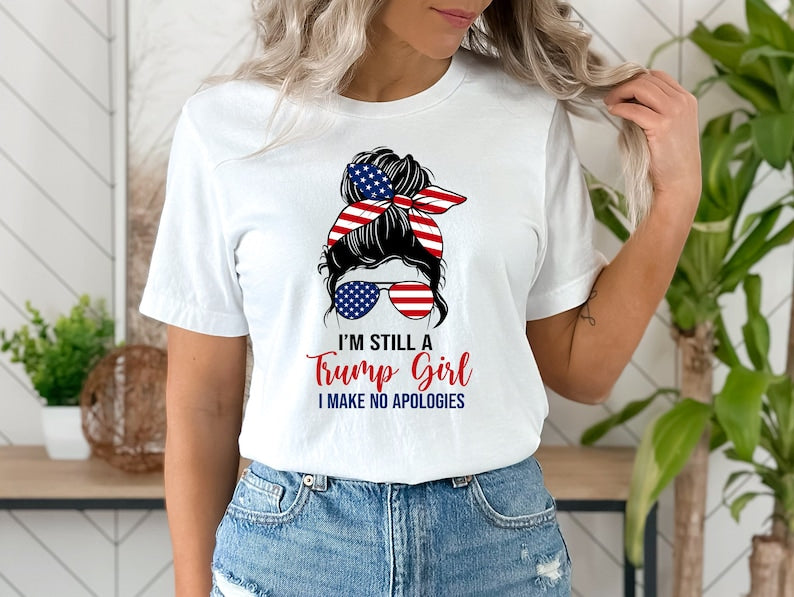 Ich bin immer noch ein Trump-Fan, ich entschuldige mich nicht! T-Shirt, Wahl-Shirt 2024, Donald-Trump-Shirt, MAGA 2024, MAGA-Damen-Shirt & Hoodie